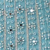 Glistening Azure Georgette Indo Western